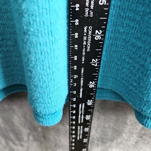 WILDFOX Top Womens XL Soft Knit Pullover V Neck Turquoise Long Sleeve - Picture 3 of 9